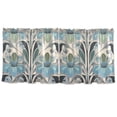 thumbnail image 7 of Yayeee Kitchen Curtains Tier Set of 2 Light Filtering 57"x24" Over Sink Window Panels, Vibrant Abstract Design, 7 of 7