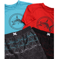 thumbnail image 3 of iXtreme Boys' Rash Guard Set - 4 Piece UPF 50+ Swim Shirt and Bathing Suit Trunks (5-14), 3 of 6