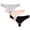 Black, variant on Rohuuque 3 Pack Women's Invisibles Thong No Show Panties V String Thong Underwear Breathable Low Rise Ice Silk Stretch Underwear Gray