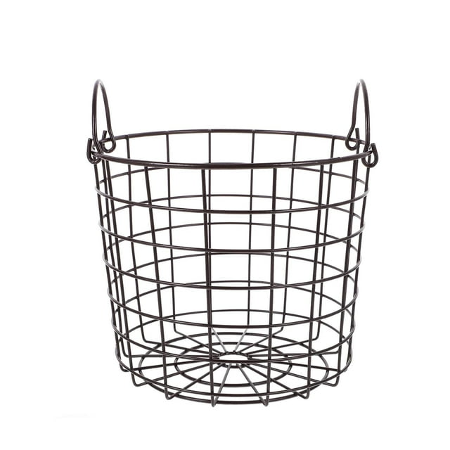 Lipstore Panier de Rangement en Fer Conteneur Panier à Linge en Fer pour Armoire Placard Cuisine Café
