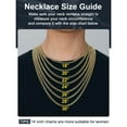 thumbnail image 5 of ChainsProMax Mens Necklace Stainless Steel Chain Necklace for Men Women Curb Cuban Link Necklace Gift Fathers Day Jewelry Gift for Dad Son Husband, 5 of 9