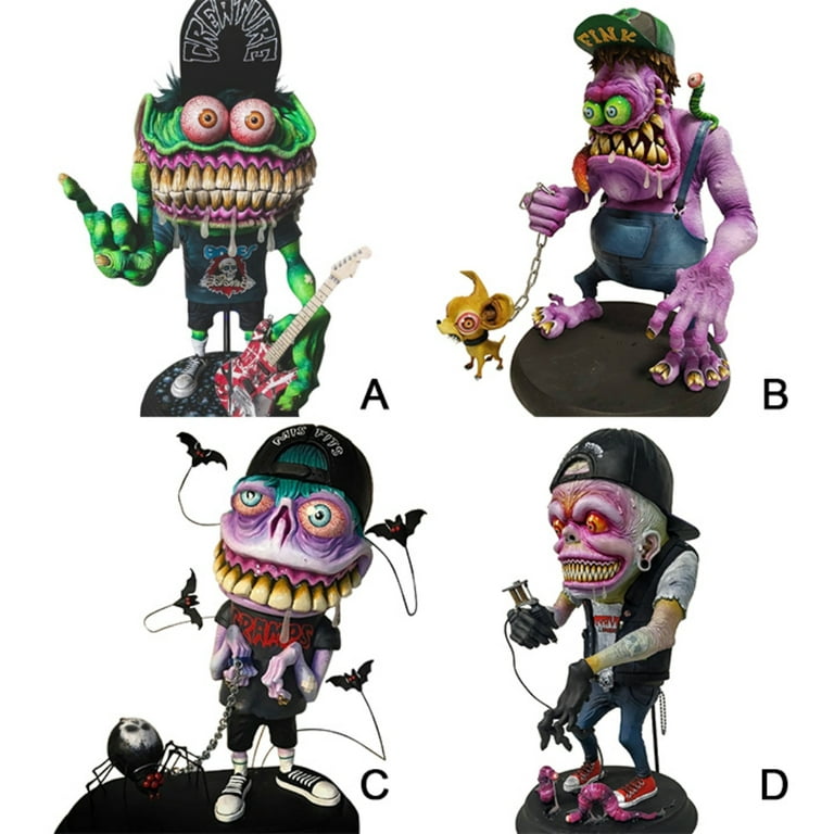 URMAGIC Mini Resin Big Mouth Monster Statue Restless Mutant