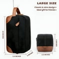 thumbnail image 2 of GASTROPOD Toiletry Bag Hanging Dopp Kit for Men Water Resistant Canvas Shaving Bag with Large Capacity for Travel- Black, 2 of 7