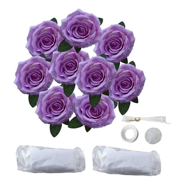 Decoración de flores delanteras de coche de boda BLESIY ramo de flores artificiales Violeta decoraciones de la boda del coche