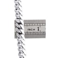 thumbnail image 5 of 10K White Gold Solid Miami Cuban Link Chain 8mm Box Clasp Necklace 30 Inches, 5 of 6