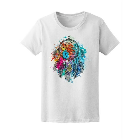 Colorful Beautiful Dreamcatcher T-Shirt Women -Image by Shutterstock, Female Large