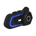 thumbnail image 1 of Casco de motocicleta BT Auricular Intercom con radio FM Casco impermeable, 1 of 6