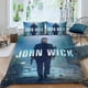 thumbnail image 2 of John Wick Conjunto de sábanas temático, trío de piezas, cómodo y amigable con la piel, diseño único, regalo de decoración para el hogar para familiares, amigos y fans,173cm *218cm, 2 of 6