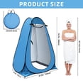 thumbnail image 3 of TOMSHOO Tente de Douche Extérieure Portable avec Conception Escamotable, Polyester 170T Durable, Ventilation à 360°, Idéale pour le Camping, les Toilettes et la Salle d'Habillage, 3 of 7