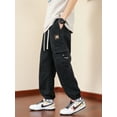 thumbnail image 3 of Spring Summer Cargo Pants Men Streetwear Joggers Baggy Pants Multi-Pockets Cotton Sweatpants Casual Harem Trousers Plus Size 8XL, 3 of 5