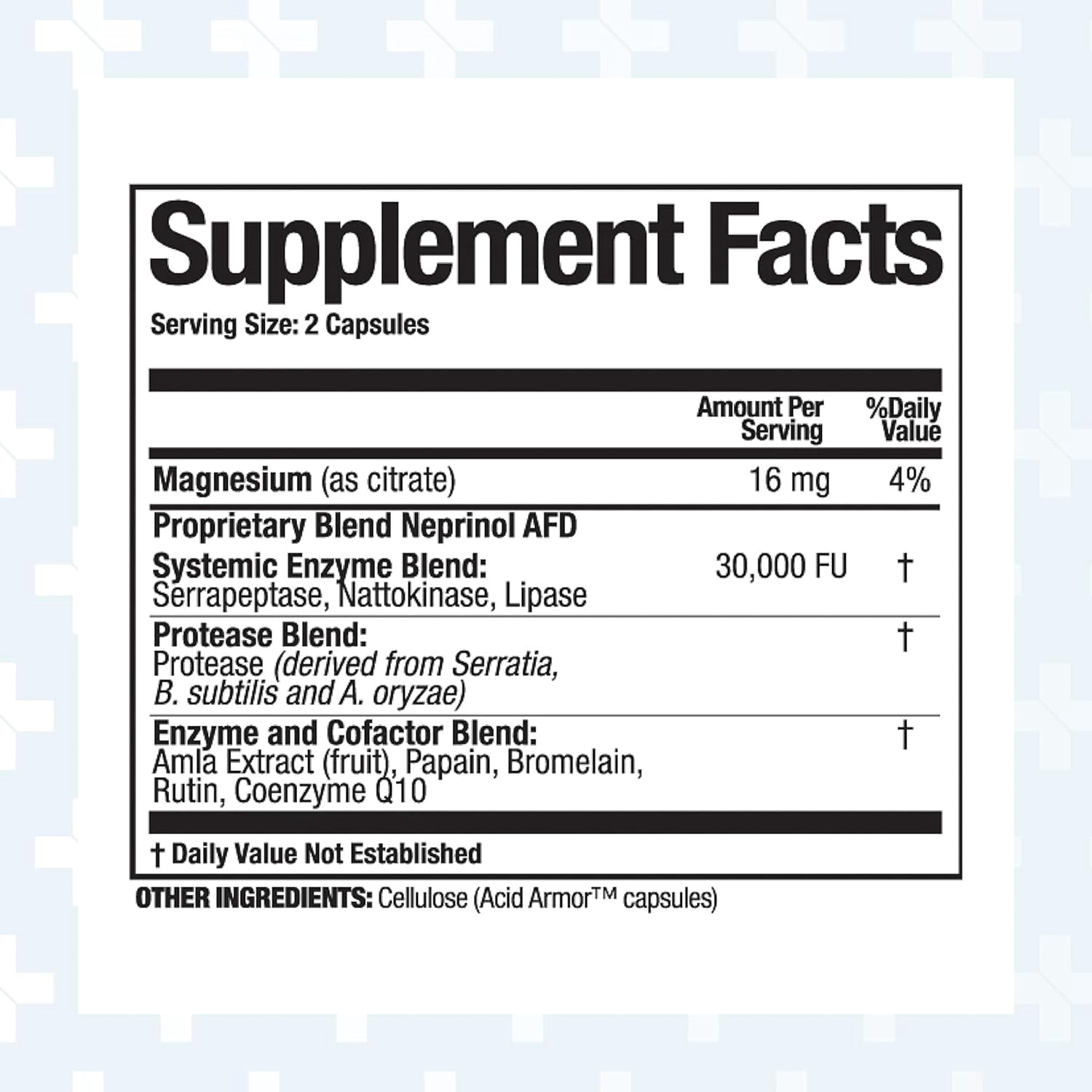 Arthur Andrew Medical, Neprinol AFD, Multi Enzyme Blend with Serrapeptase & Nattokinase, 90 Count (Pack of 1)