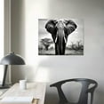 thumbnail image 3 of Nawypu  Canvas Wall Art Elephant Picture: African Animals Graphic Artwork Painting Print for Wall Decor, 3 of 4