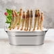 thumbnail image 4 of BRIGHTFUFU 1 barril resistente para mariscos, vajilla creativa para hotel o restaurante (plateado), 4 of 7