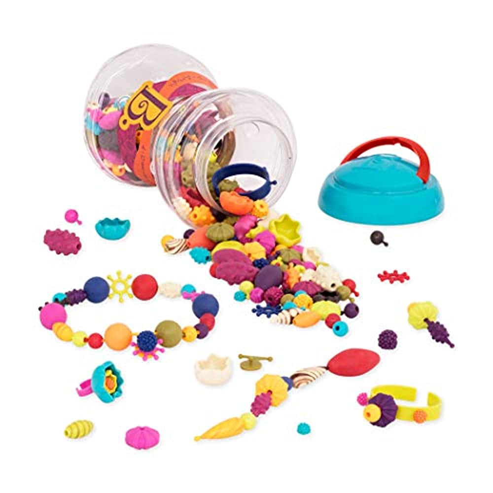 500-Pcs B Toys 500 Pcs Pop Snap Bead Jewelry DIY Jewelry Kit for 