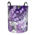 thumbnail image 2 of PHELIKA Butterflies Flowers Purple Pattern 03 Laundry Basket 65L Large Foldable Round For Dirty Clothes Toy Storage, 2 of 6