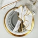Eiden Linen, Collection d'Or Lot de 6, Serviettes en Tissu, Blanc avec Garniture en Or – image 1 sur 7