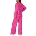 thumbnail image 4 of Lounge Sets for Women 2 Piece Travel Vacation Outfits Spring Summer Lightweight Sweatsuit Tracksuit 2026 Fashion, 4 of 6