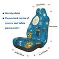 thumbnail image 3 of Fotbe Cute Colorful Owls And Trees Funda para Asiento de Auto con Estampado – Impermeable y Antisudor – Ajuste Universal, Lavable a Máquina, Antideslizante (1 Pieza), 3 of 5