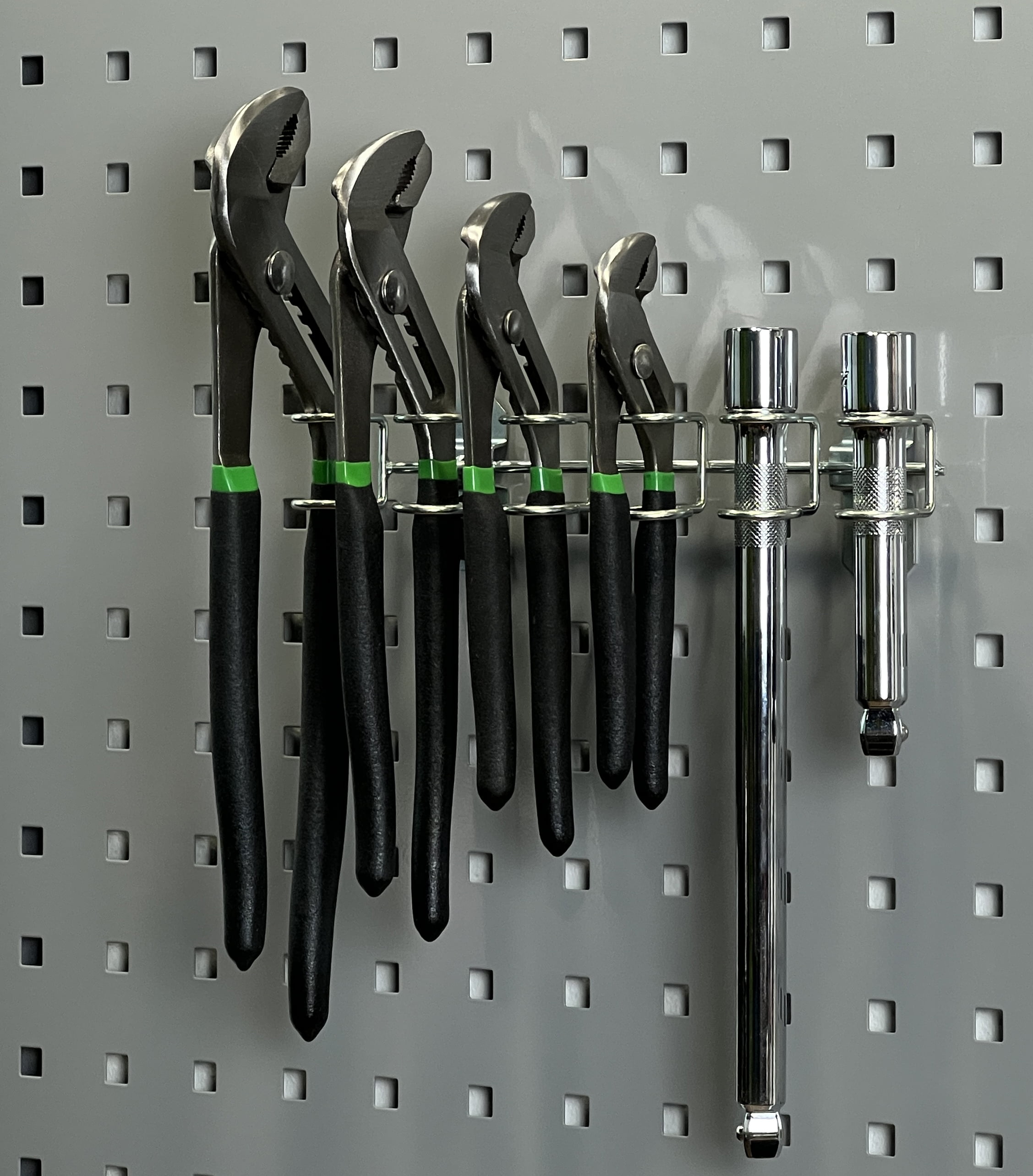Triton Products® LH3-Kit Steel Pegboard Hook & Bin Assortment for LocBoard (28 Hooks & 2 Bins)
