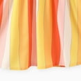 thumbnail image 6 of PatPat Girls Dresses Yellow Colorblock Stripe Smocked Slip Dress Sizes 5-12, 6 of 7