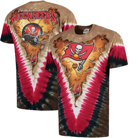 Tampa Bay Buccaneers Majestic V Tie-Dye T-Shirt -