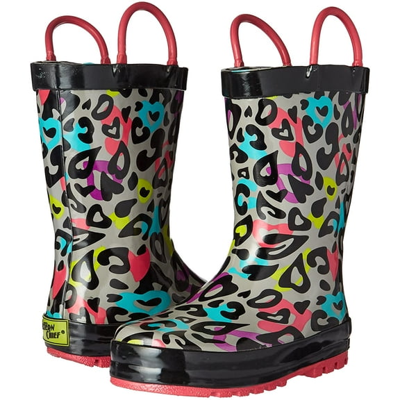 Western Chief Infant Girls' Western Chief Groovy Leopard Rain Boot