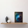 thumbnail image 2 of Hubble Space Telescope Image Bubble Nebula NGC 7635 Spherical Blue Stellar Gas Wind Around O Star By Finger Pillars Of Dust Artwork Framed Wall Art Print A4, 2 of 5