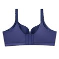 thumbnail image 2 of Plus Size Bras for Women Wireless Coverage Figure Wirefree Bras Navy Blue C 38, 2 of 6