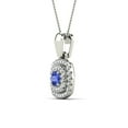 thumbnail image 2 of aaXia 10K White Gold 1/5ct. TDW Diamond Frame and Tanzanite Pendant Necklace (H-I, I1-I2), 2 of 5