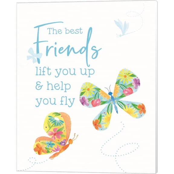 Great Art Now Dreams Take Flight on White V by Tara Reed, Canvas Wall Art, 16W x 20H