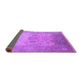 thumbnail image 2 of Ahgly Company Indoor Square Oriental Purple Industrial Area Rugs, 7' Square, 2 of 4