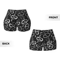 thumbnail image 5 of Haiem Snake No Front Seam Biker Shorts for Women Yoga Workout Gym Bike Shorts with Tummy Control Moisture-Wicking-XX-Large, 5 of 9
