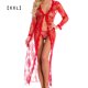 thumbnail image 1 of Conjunto de ropa interior sexy Traje de lencería de encaje Ropa sexy lavada a mano para adultos, Rojo, XXL Inevent XX000040-32, 1 of 7