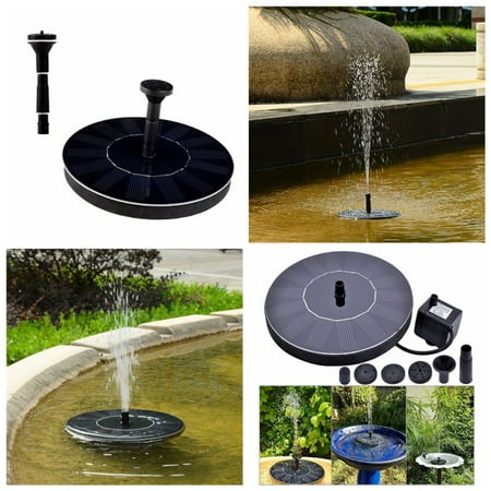 Solar Power Fountain Water Pump Floating Panel For Pool Garden Patio