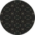 thumbnail image 1 of Ahgly Company Indoor Round Patterned Black PAT3613X Area Rugs, 8' Round, 1 of 6