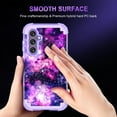 thumbnail image 6 of CASEFIV for Samsung Galaxy S23 FE 5G Case,Glow in The Dark Heavy Duty Shockproof Full Body Protection Protective Case,Purple, 6 of 8
