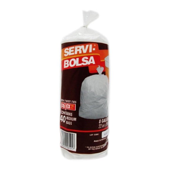 Bolsas para basura Servi Bolsa medianas 40 pzas