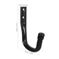 thumbnail image 2 of LOLIPPYY 6Pcs Black Heavy Duty Wall Mounted Hooks for Garage Tool Organizer and Bike Storage, 2 of 8