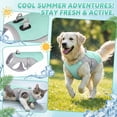 thumbnail image 2 of Dog Cooling Vest Dog Harness Cooler Jacket ,Lightweight Dog Sun Shirt for for Summer Hot Weather for Walking Dog, Outdoor Camping and Hunting Training,Blue,XL, 2 of 6