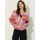 thumbnail image 3 of Disfraz de navidad Allegra K chaqueta metálica con capucha Rosa Claro S, 3 of 5