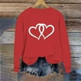 thumbnail image 6 of Ounisa Valentines Sweatshirt Women Gnomes Shirts Love Heart Sweater Crewneck Long Sleeve Pullover Tops, 6 of 6