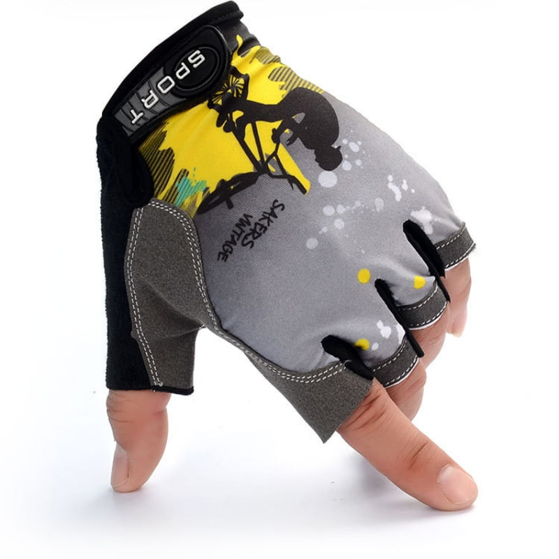 Wisremt Men Women Sports Fishing Gloves Half Finger Cycling Gloves Anti