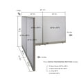 thumbnail image 2 of GOF L-shaped Freestanding Office Partition, Room Divider, Privacy Screen, Workstation Cubicle (72”D x 84”W x 48”H), 2 of 10