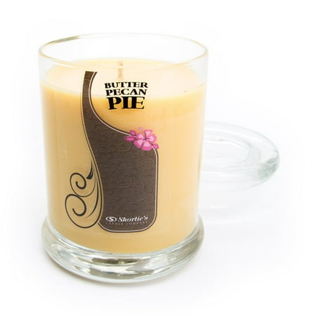 Butter Pecan Pie Candle - Small Beige 6.5 Oz. Highly Scented Jar Candle - Made With Natural Oils - Bakery & Food