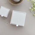 thumbnail image 1 of KUIZAP Jewelry High-end Wooden Packaging Box Rings Necklaces Earrings Badges Gift Boxes Jewelry Storage Boxes(White)9.5*9.5*3.5, 1 of 7