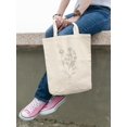 thumbnail image 2 of Smartprints Handmade Camomile Flower Drawing Tote Bag - Image by Shutterstock, One Size Cotton Canvas Tote Bag, 2 of 4