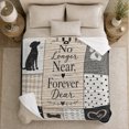 thumbnail image 5 of Pet Memorial No Longer Near Forever Dear Paw, Peaceful Pet Memorial Scene, Warm Flannel Blanket for Living Room and Reading Nook, Animal Lovers Sympathy Gift, Artistic Home Decor, 5 of 9