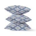 thumbnail image 3 of Amrita Sen CAPL475FSDS-ZP-18x18 Oreiller en Daim Lotus Paon avec Insert Gris Bleu Mer Rose, 3 of 4