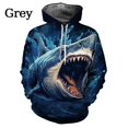 thumbnail image 3 of Sudadera con capucha con estampado 3D de tiburón, sudadera informal divertida con animales para hombres y niños, sudaderas holgadas de gran tamaño con gráficos, ropa de calle, 3 of 5