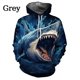 thumbnail image 3 of Sudadera con capucha con estampado 3D de tiburón, sudadera informal divertida con animales para hombres y niños, sudaderas holgadas de gran tamaño con gráficos, ropa de calle, 3 of 5